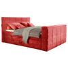 Boxspringbett Mit Bettkasten 180x200 Cm Denver - Rot, KONVENTIONELL, Textil (180/200cm) - Carryhome