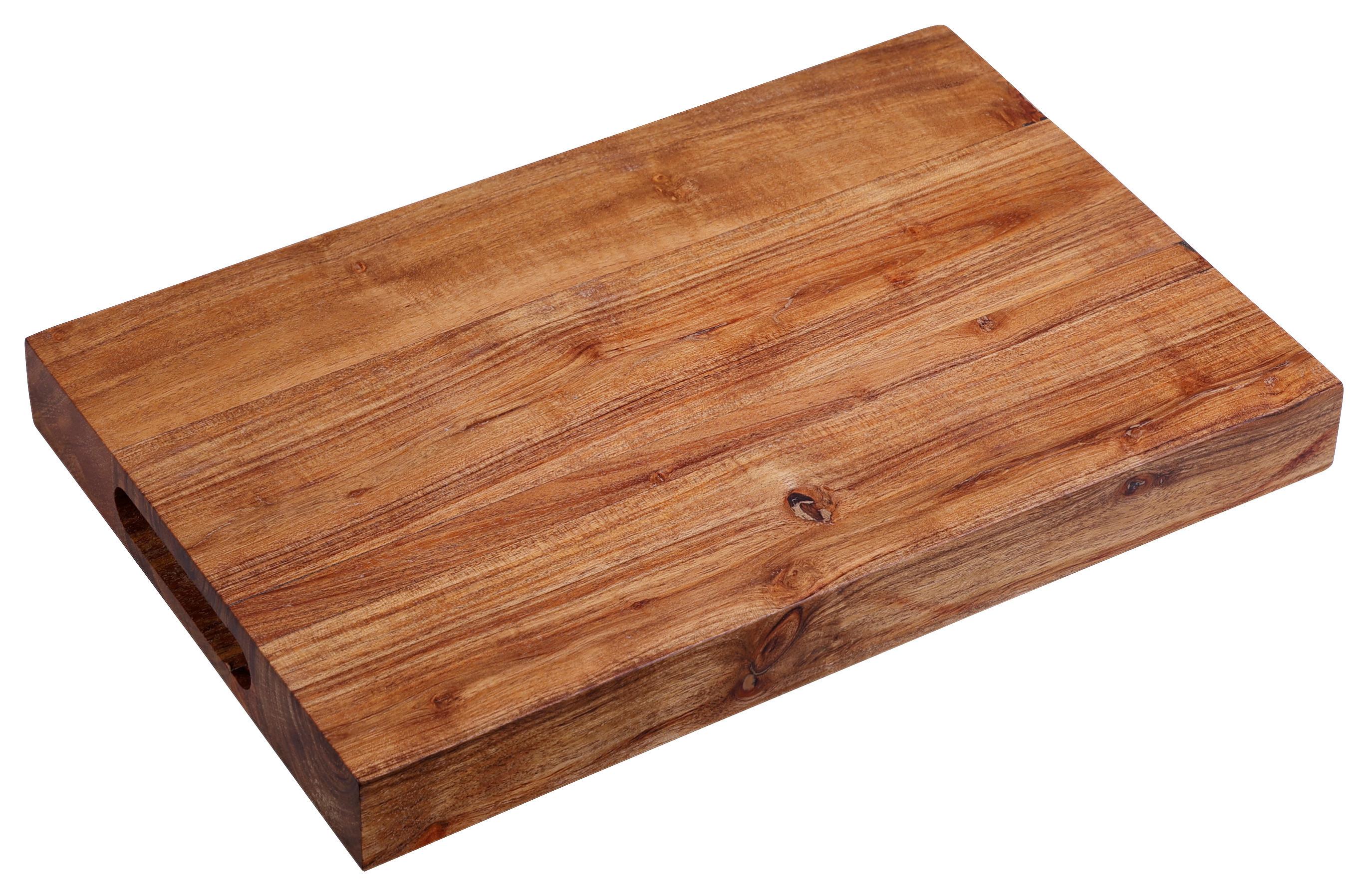 Servierbrett Akaziefarben B: 25 cm - Akaziefarben, Basics, Holz (38.5/25/4cm) - Kesper