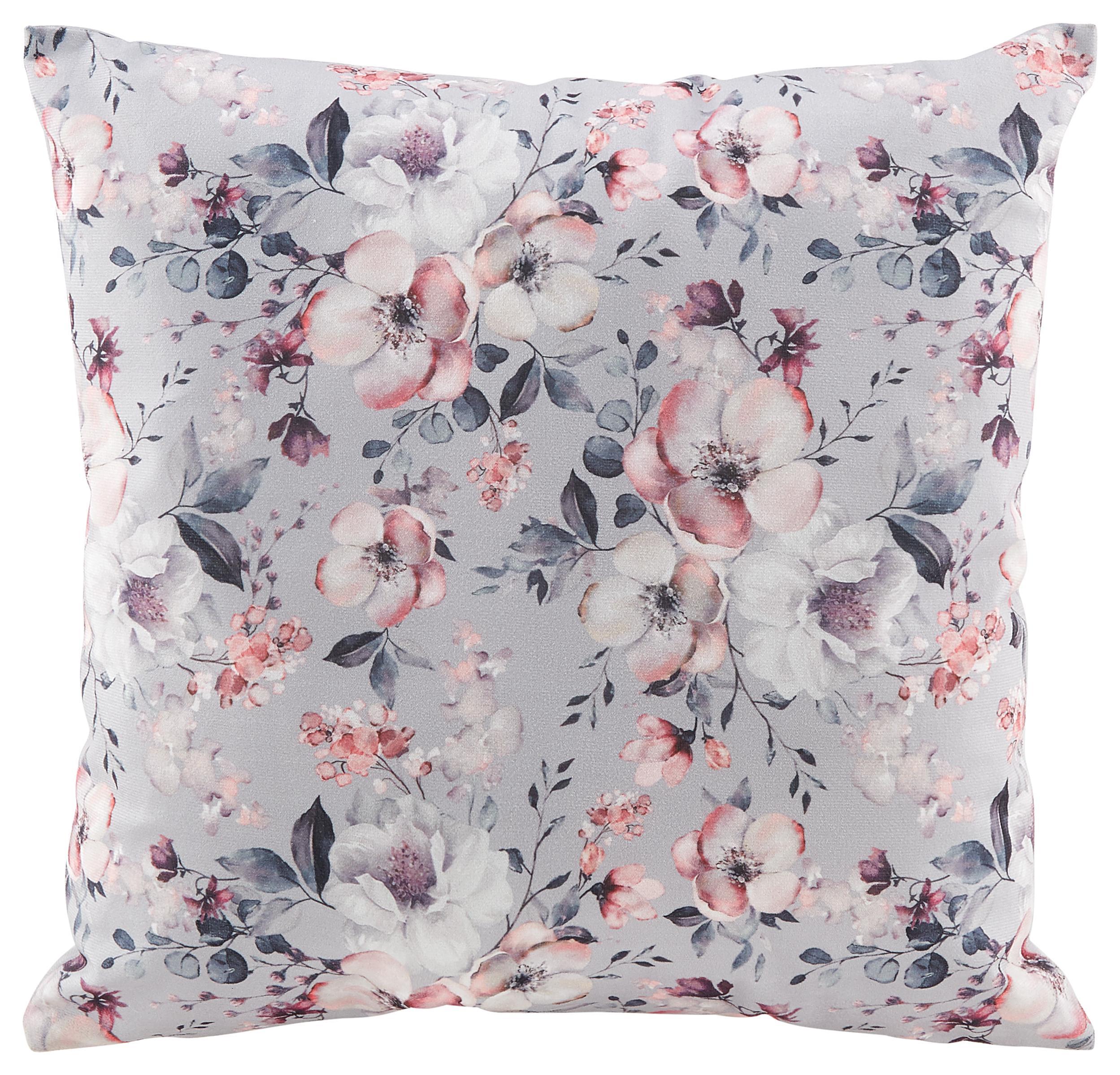 Zierkissen Rosi - Grau, ROMANTIK / LANDHAUS, Textil (40/40cm) - James Wood