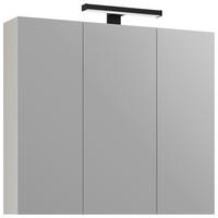 Spiegelschrank Vaduz 80 Kaschmirfarben, LED, B :80cm - Kaschmir, Trend, Glas/Holzwerkstoff (80/70/18cm)