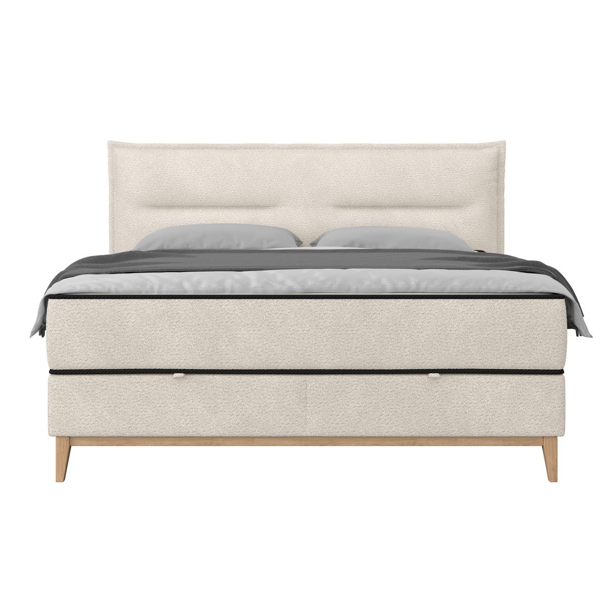 Boxbett Smile inkl. Matratze 160x200 - Creme, KONVENTIONELL, Holz/Holzwerkstoff (160/200cm) - James Wood