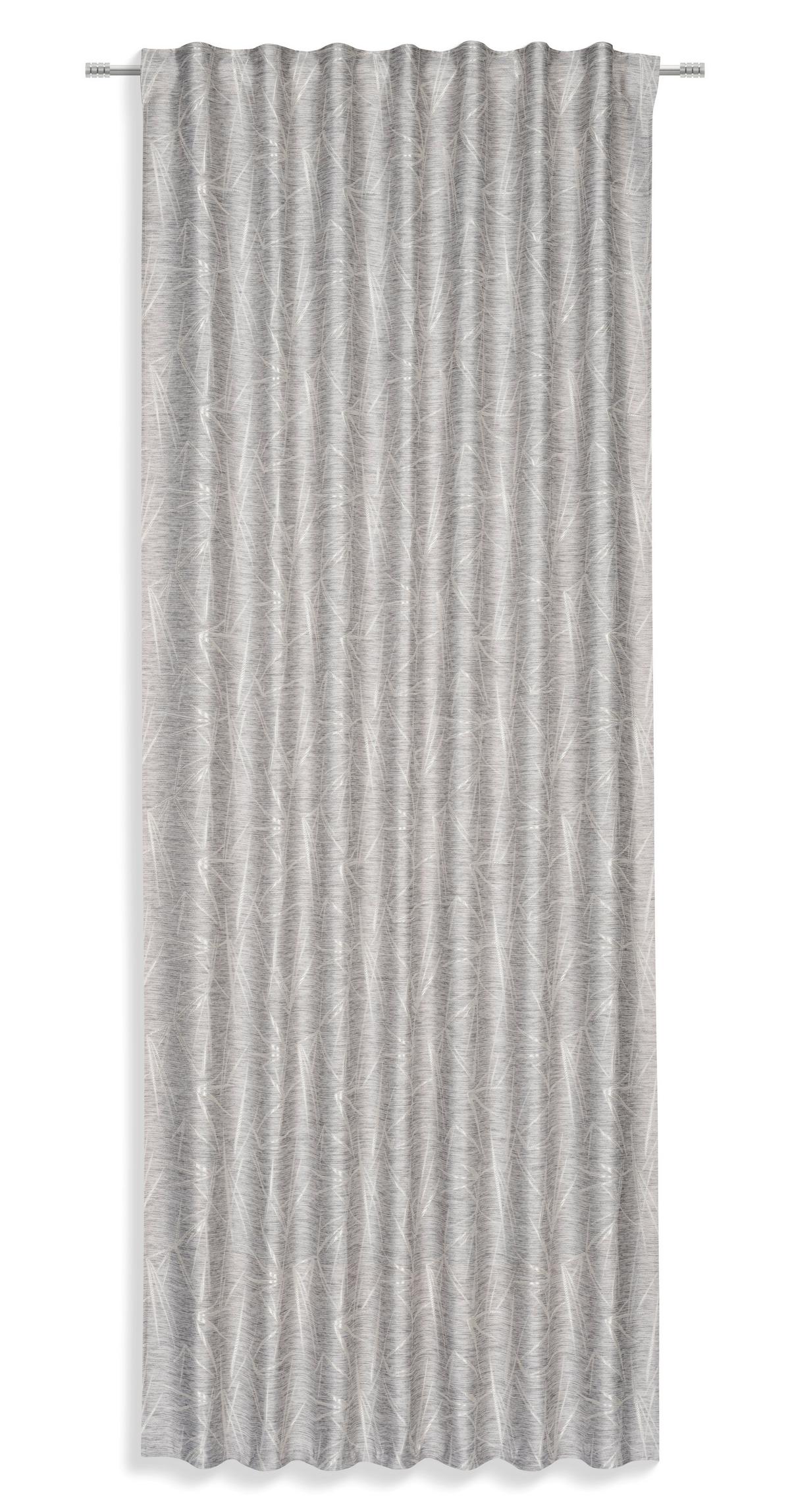 Készfüggöny Miriam Kb. 140/245cm - ezüstszínű, Modern, textil (140/245cm) - Luca Bessoni