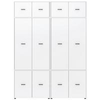 Kleiderschrank Kivo Weiß, B: 180 Cm - Weiß, Basics, Holzwerkstoff (180/239,40/52,1cm)