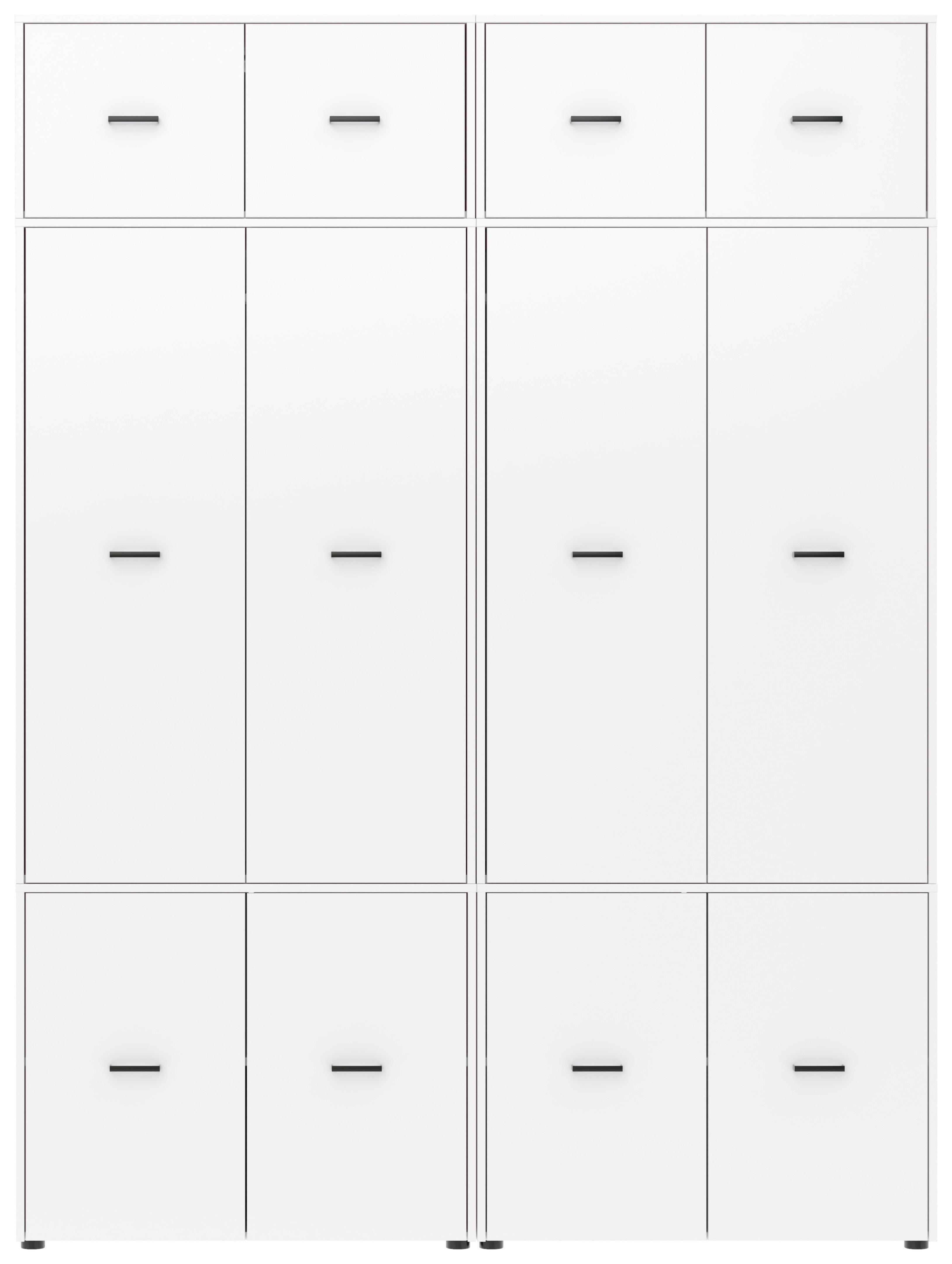 Drehtürenschrank 180 cm Kivo, Weiß