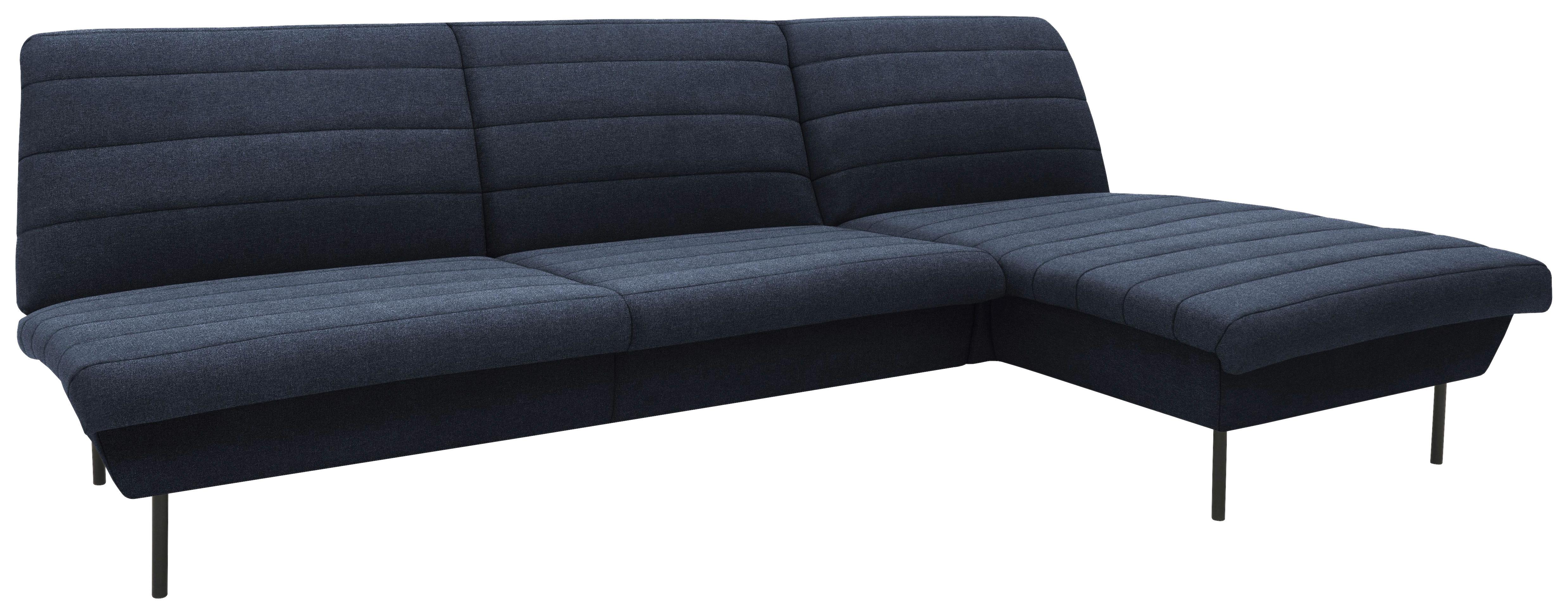 Ecksofa Looks Ix Blau - Blau/Schwarz, Design, Textil (274/168cm) - LOOKS by W.Joop
