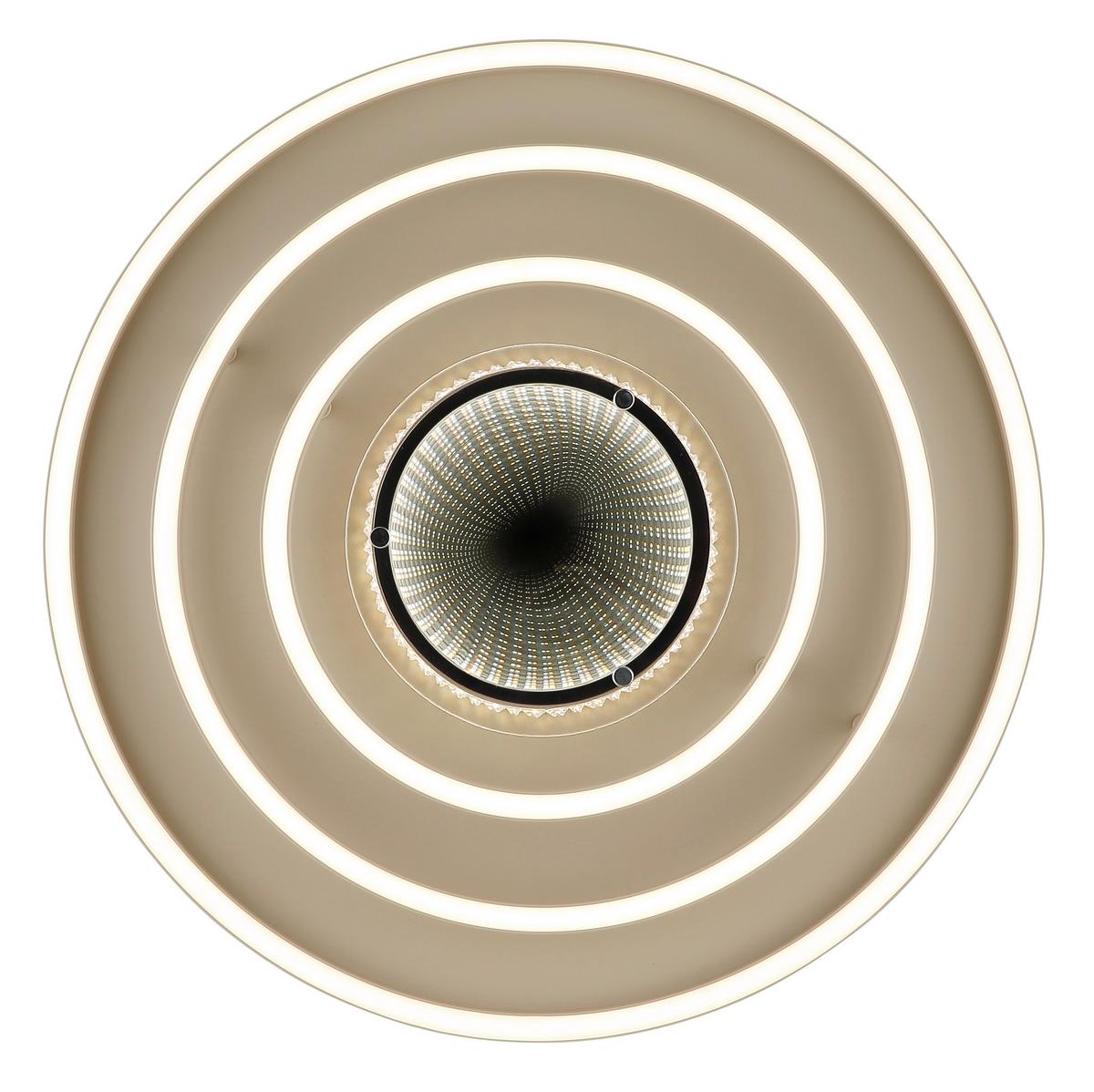 LED-Deckenleuchte Memory-Funktion - Sandfarben/Weiß, Design, Kunststoff/Metall (51,1/10,8cm) - Globo