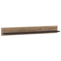 Falipolc Grano - tölgyfa/sötétszürke, Trend, faalapú anyag (157/19,6/21,9cm)