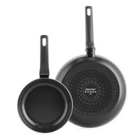 Pfannenset Essence 2-Teilig Schwarz D: 20/28 cm - Schwarz, Basics, Kunststoff/Metall (20 & 28cm) - GreenPan