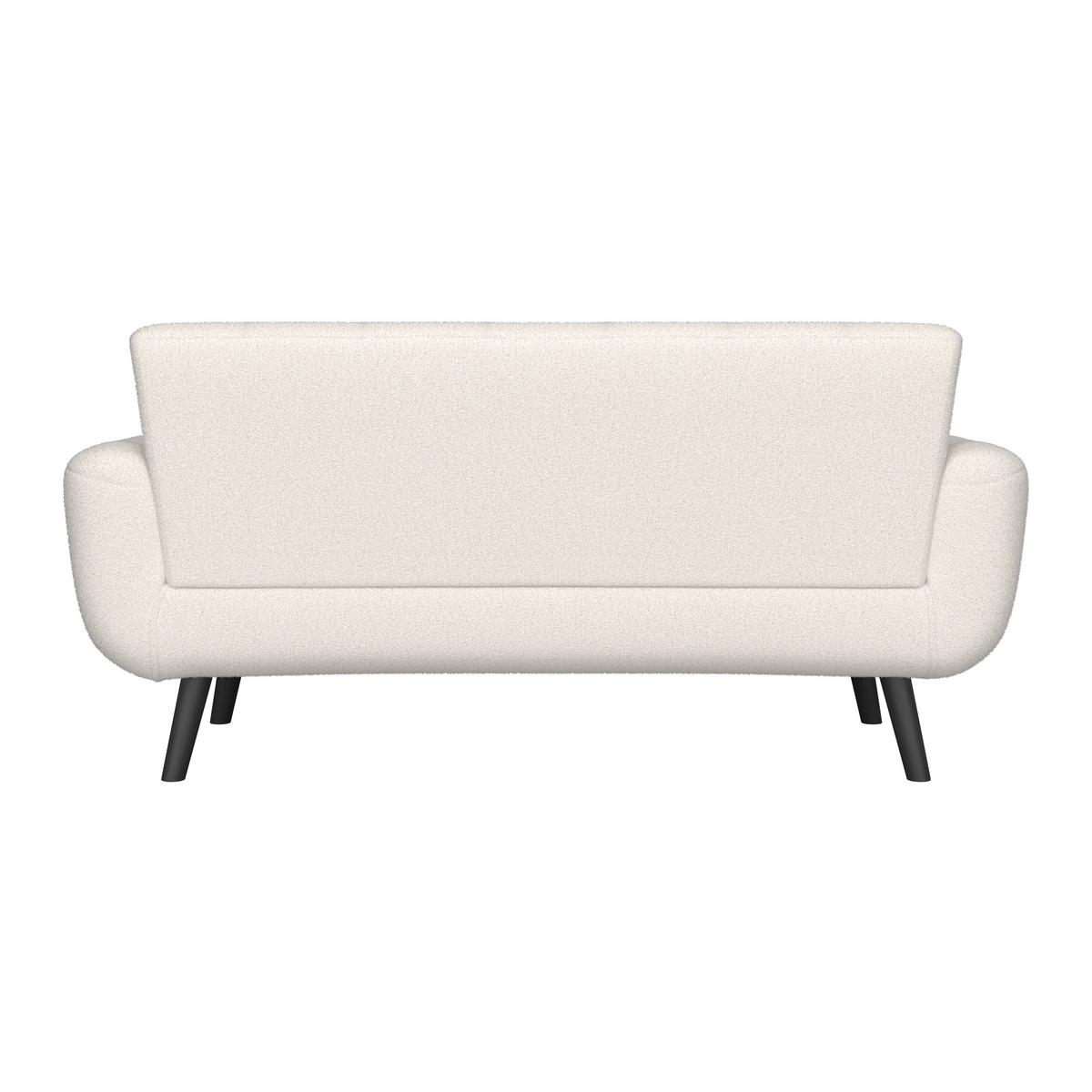 2-Sitzer-Sofa Stockholm Weiß, B: 183 cm - Schwarz/Weiß, MODERN, Holz/Textil (183/82/82cm)
