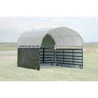 Zeltgarage Shelterlogic - Dunkelgrün, Basics, Kunststoff (370/150cm)