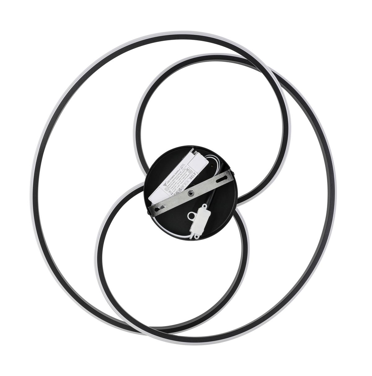 STROPNÍ LED SVÍTIDLO MOFER - černá, Moderní, kov/plast (50/13cm) - Premium Living