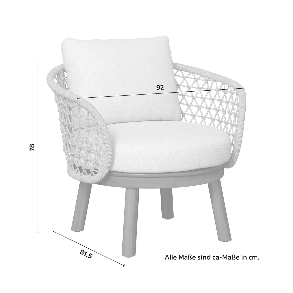 TERASOVÁ SEDACIA SÚPRAVA BELAYA - sivá/biela, Modern, kov/drevo (244/205cm) - Bessagi Garden
