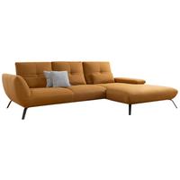 Wohnlandschaft Dover Xc - Currygelb/Dunkelgelb, MODERN, Holzwerkstoff/Textil (301/191cm)