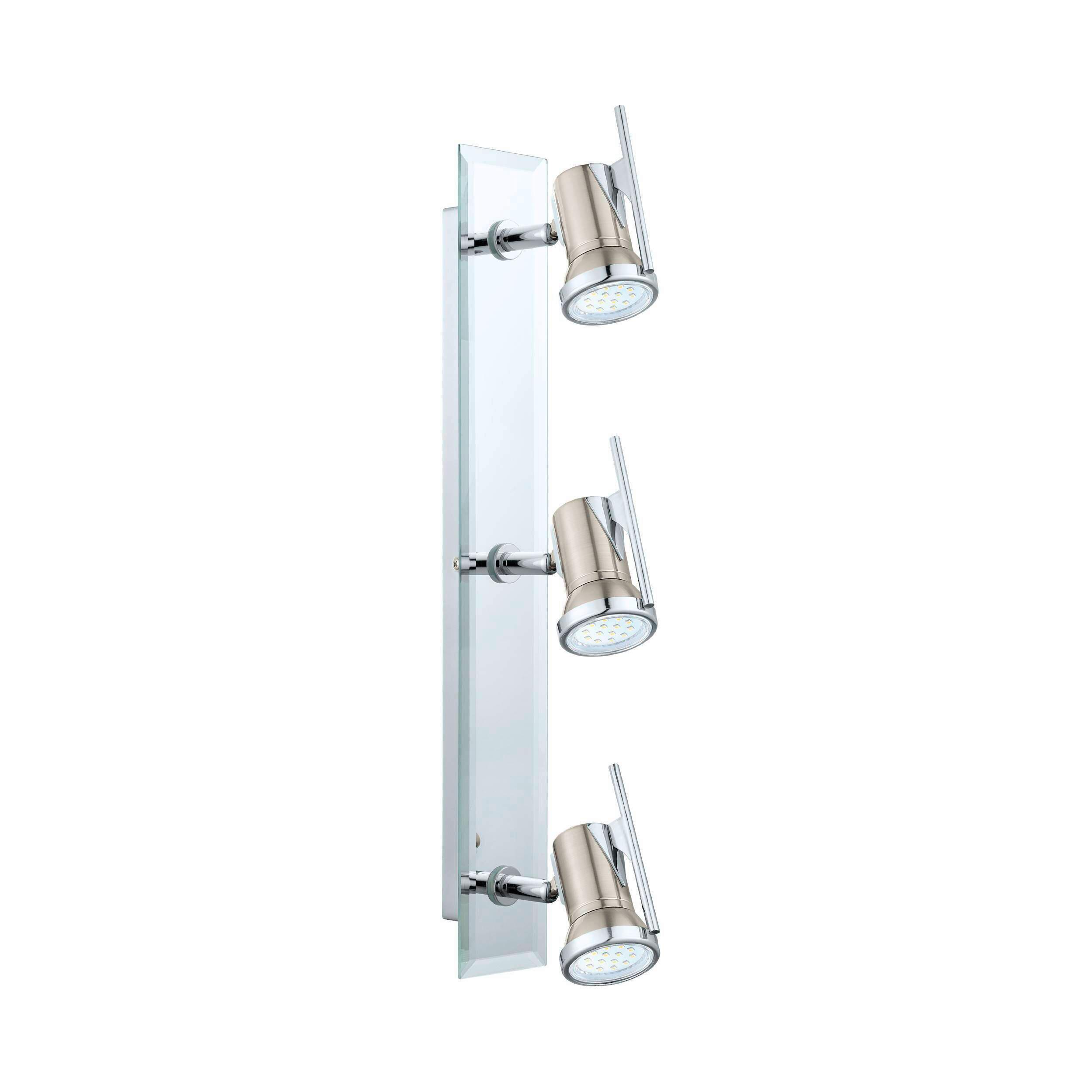 Deckenspots 31266_tamara 1 - Chromfarben/Nickelfarben, KONVENTIONELL, Glas/Metall (46/7/5cm) - Eglo