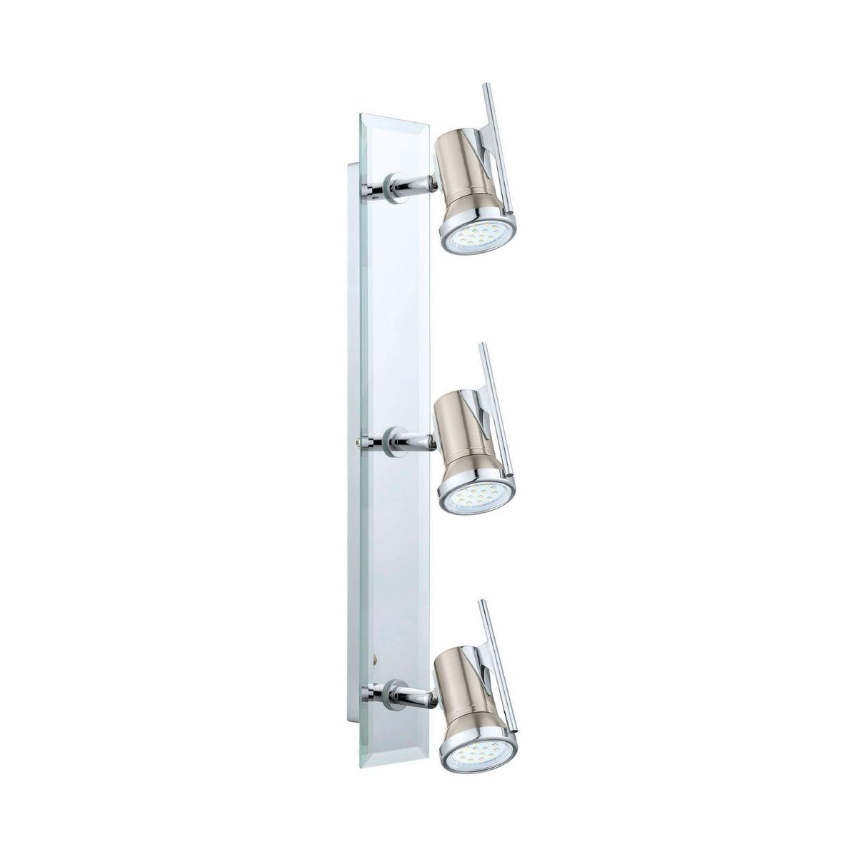 Deckenspots 31266_tamara 1 - Chromfarben/Nickelfarben, KONVENTIONELL, Glas/Metall (46/7/5cm) - Eglo