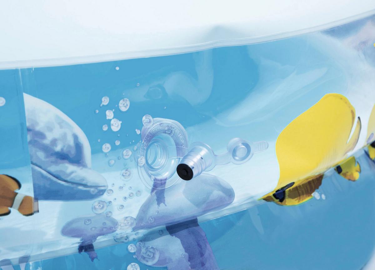 Spielpool Sea Ground L/B/H: ca. 262/157/46 cm - Multicolor, Kunststoff (262/157/46cm) - Bestway