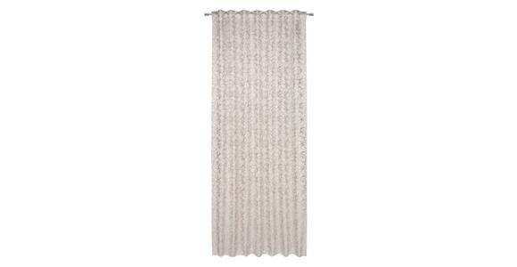 Vorhang mit Schlaufen und Band Sibel 140x245 cm Beige - Beige, ROMANTIK / LANDHAUS, Textil (140/245cm) - James Wood