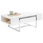 Couchtisch Hampton B: 110 cm Weiß - Silberfarben/Weiß, Design, Holzwerkstoff/Metall (110/40/60cm) - Livetastic Couchtisch Hampton B: 110 cm Weiß - Silberfarben/Weiß, Design, Holzwerkstoff/Metall (110/40/60cm) - Livetastic