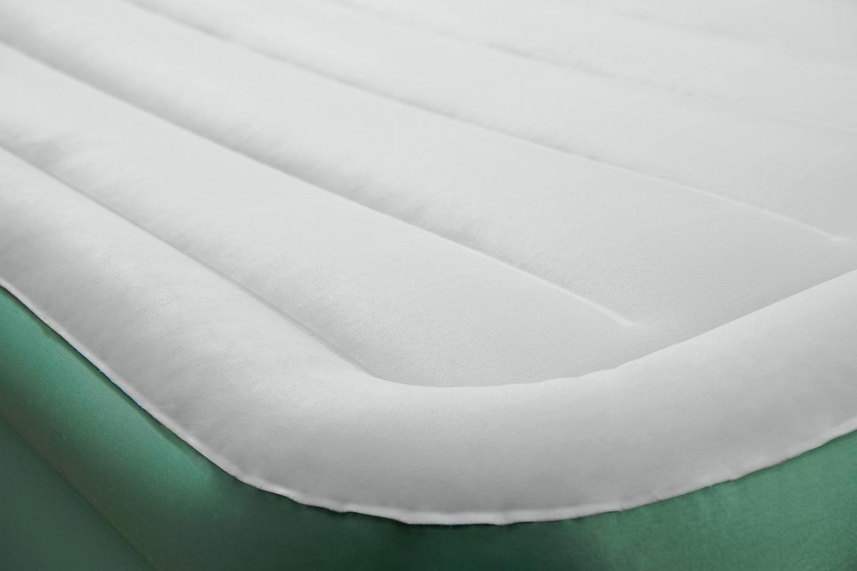 Luftbett Sam 203x152x46 Cm Bis 350kg, Inkl. Pumpe - Dunkelgrün/Grau, KONVENTIONELL, Kunststoff/Metall (203/152/46cm) - Bestway