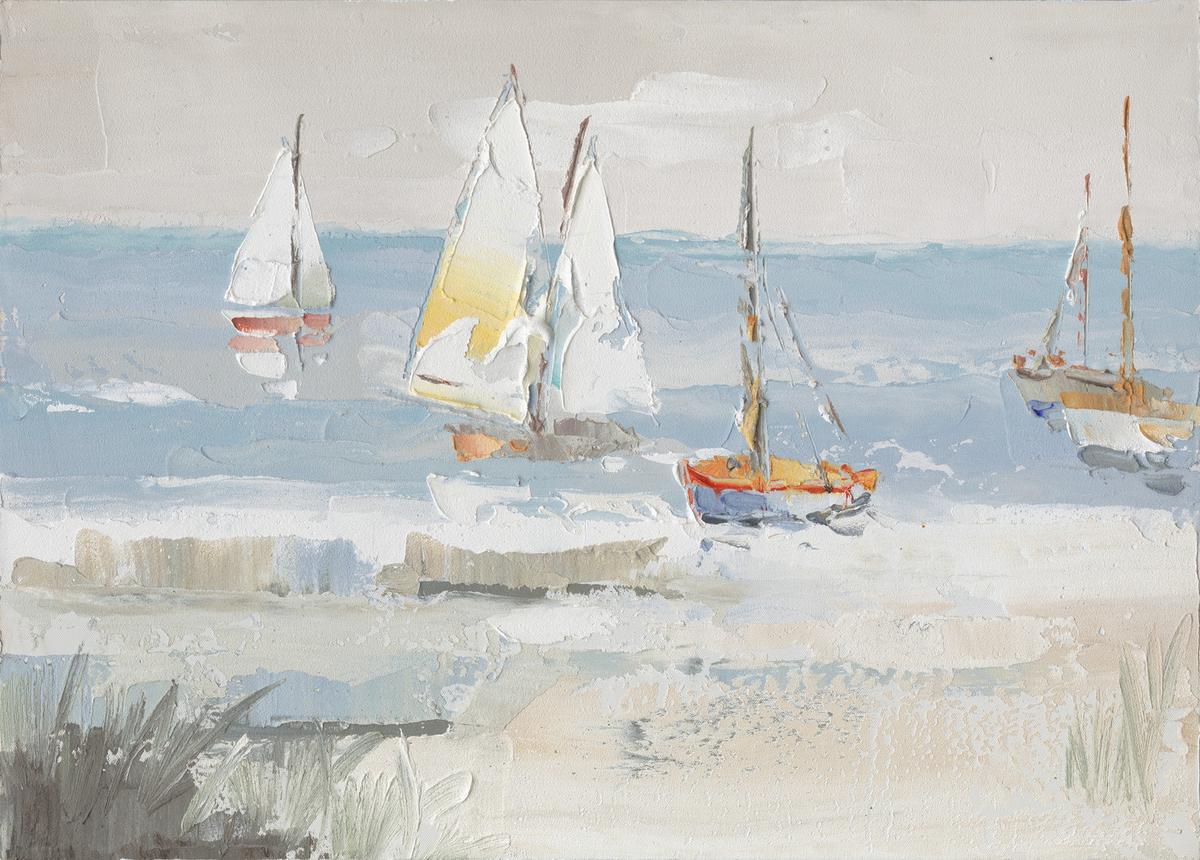 Obraz na plátne SUMMER SAIL - viacfarebná, Modern, kompozitné drevo/textil (120/80/3,8cm) - Mömax