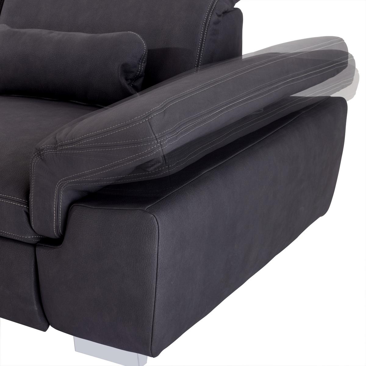Ecksofa Mit Schlaffunktion & Bettkasten Anthrazit - Beige/Anthrazit, MODERN, Textil (260/320cm) - Luca Bessoni