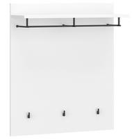 Garderobenpaneel Turino Weiss B: 86 cm - Weiß, MODERN, Holzwerkstoff (86/101/29,6cm)