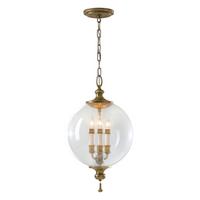 Hängeleuchte Fe-Argento-P - Goldfarben, Natur, Glas/Metall (30.5/64.3cm) - Elstead Lighting