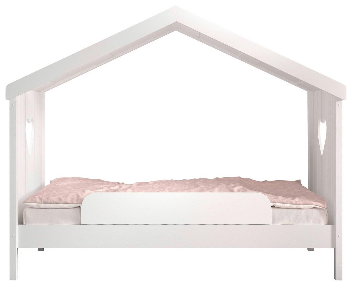 Hausbett Amori 90x200cm Kiefer Weiß Mit Sicherung - Weiß, Natur, Holz/Holzwerkstoff (90/200cm) - MID.YOU