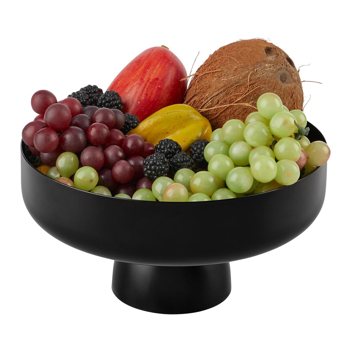 Misa na ovocie BETTY - čierna, Modern, kov (25/13cm) - Mömax
