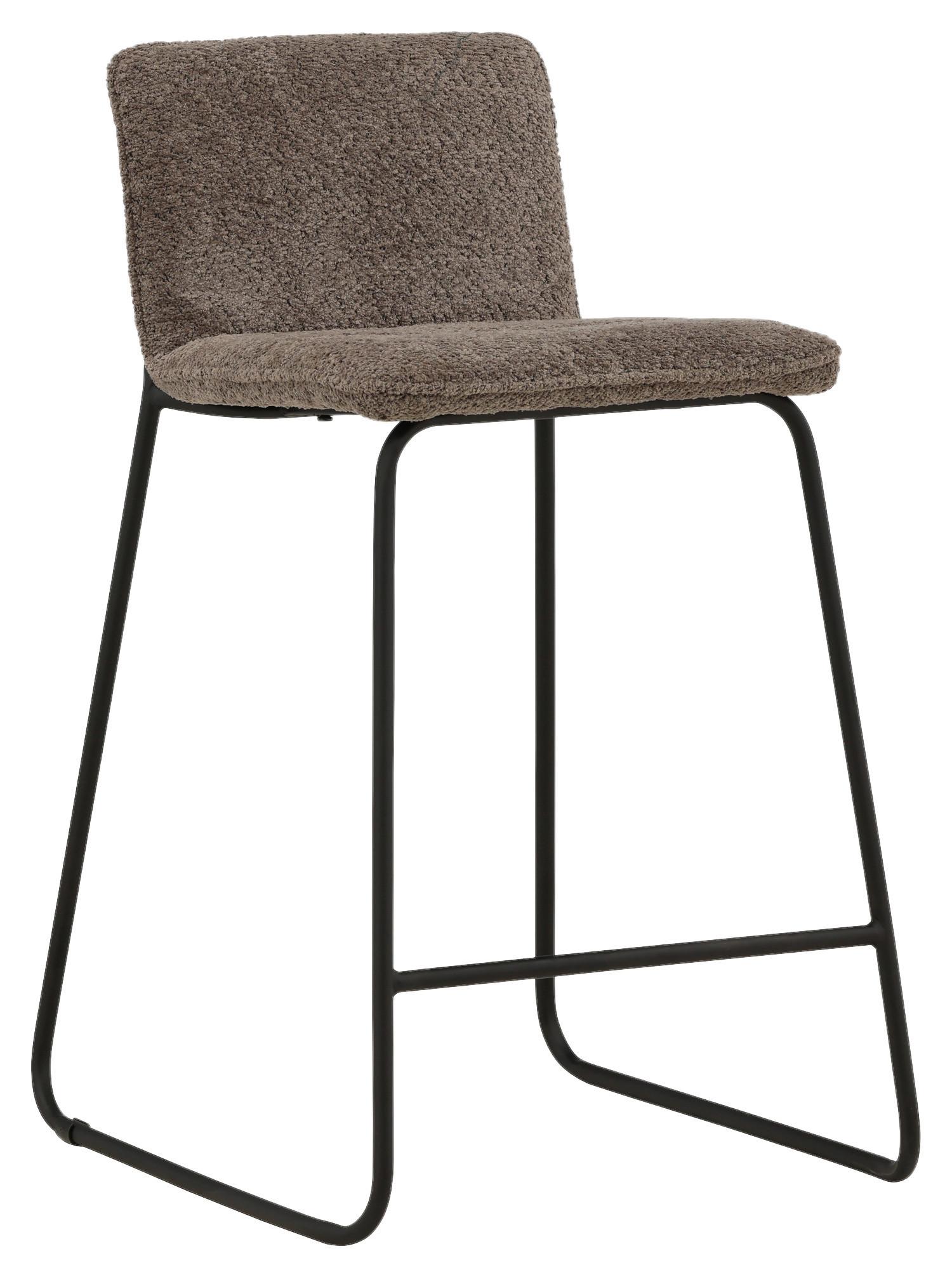 Barhocker-Set Bisbee - Dunkelgrau/Schwarz, Design, Kunststoff/Textil (41/84/50cm) - Livetastic