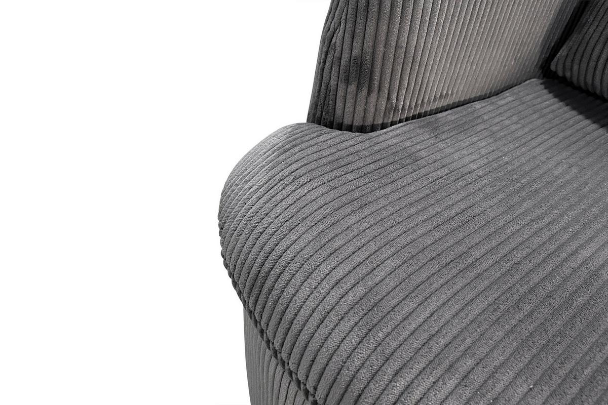 Sessel Harmony Dunkelgrau B: 72 cm - Dunkelgrau, Basics, Textil (72/78/77cm) - MID.YOU