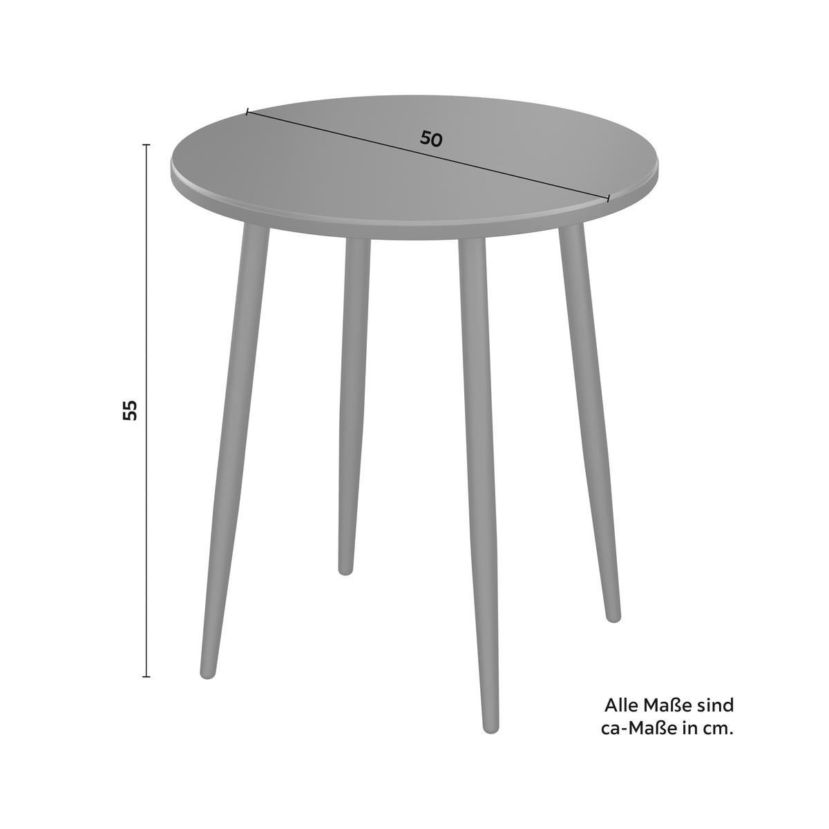 Záhradná sada na balkón ISABEL - čierna/svetlosivá, Modern, kov/textil (92/111/87cm) - Bessagi Garden