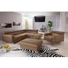 Polstersessel Sammy Hellbraun Leder - Chromfarben/Hellbraun, Design, Leder (99/78-92/106cm) - Livetastic