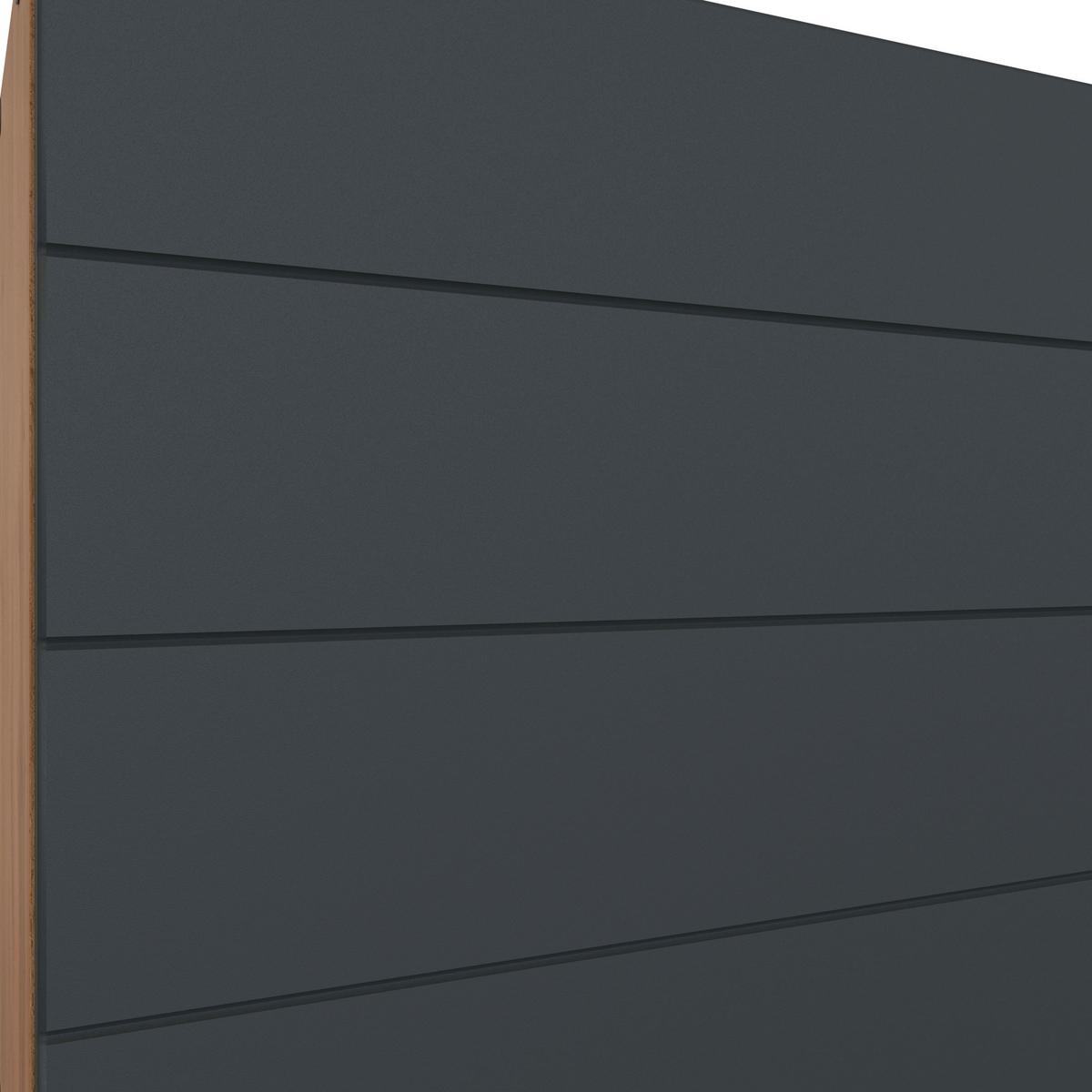 Eckküche Florenz ohne Geräte 240x180 cm Grau/Eichefarben - Eiche Wotan/Grau, Design, Holzwerkstoff (240/180cm) - Held