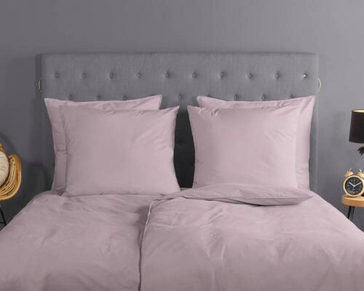 Bettwäsche Uni Rosa Rot Hellrosa 135x200 Cm - Hellrosa, Basics, Textil (135/200cm)