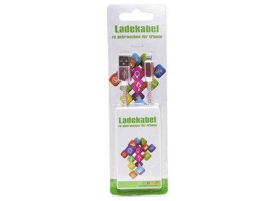 USB-Ladekabel für Iphone - Grau, Basics, Kunststoff (21/6,5/2cm) USB-Ladekabel für Iphone - Grau, Basics, Kunststoff (21/6,5/2cm)