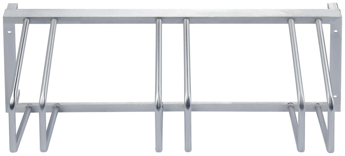 Fahrradständer Für 3 Räder Bodenmontage 88x40x45 Cm - Silberfarben, MODERN, Metall (88/40/25cm) - Suki