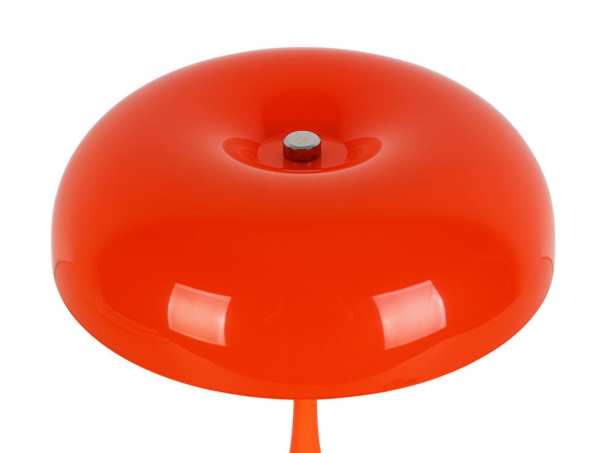 NABÍJATEĽNÁ STOLNÁ LAMPA RETRO - oranžová/chrómová, Modern, kov/plast (19,5/24cm) - Mömax