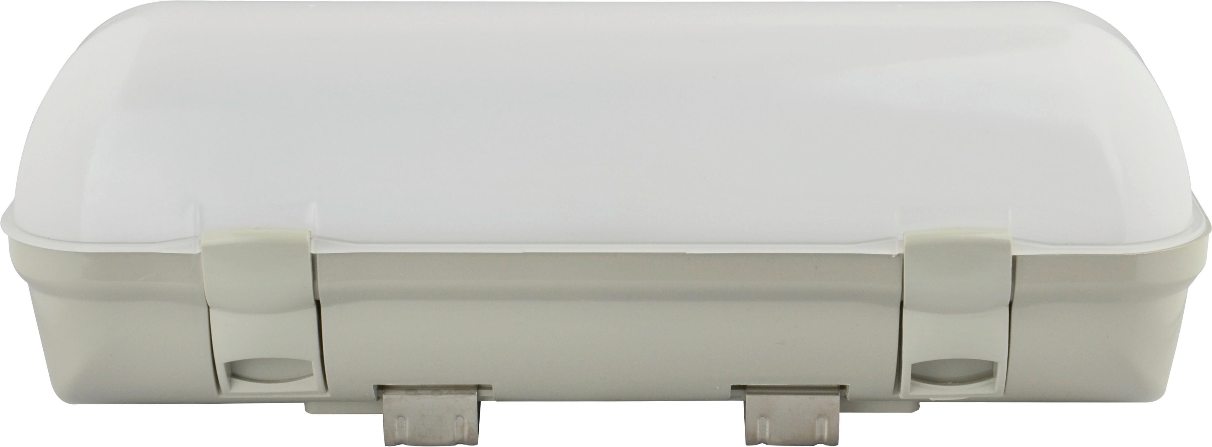 LED-Deckenleuchte L: 30 cm, mit Bewegungsmelder - Hellgrau, Basics, Kunststoff (30/10,4/10,4cm)