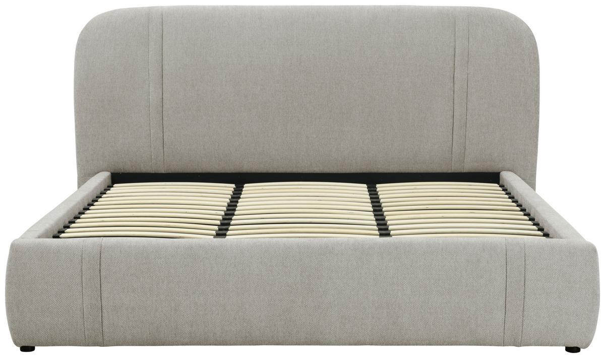 Polsterbett Leo Taupe B: 218 Cm - Taupe/Eichefarben, Design, Holz/Textil (218/114/224cm) - MID.YOU