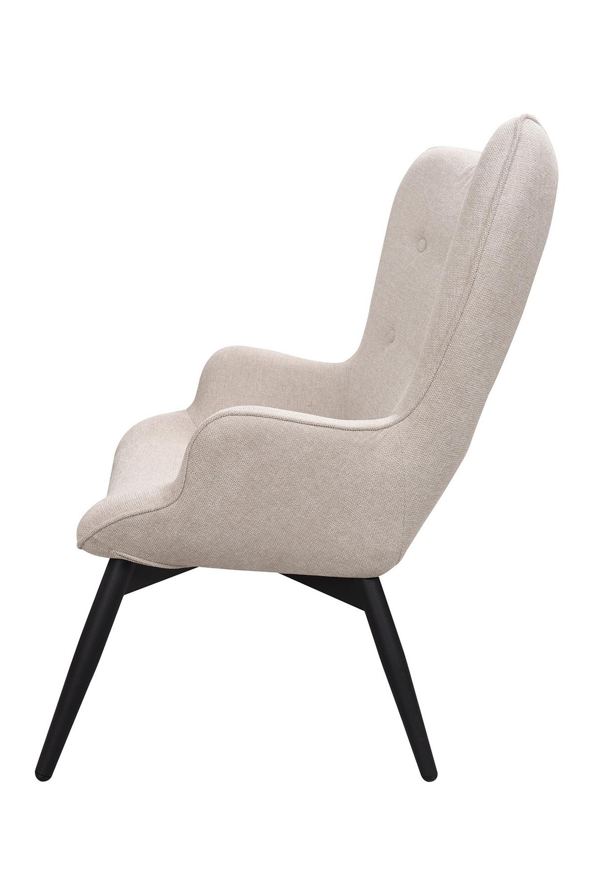 Sessel Beige B: 80 Cm - Beige/Schwarz, MODERN, Textil (80/92/99cm) - Livetastic