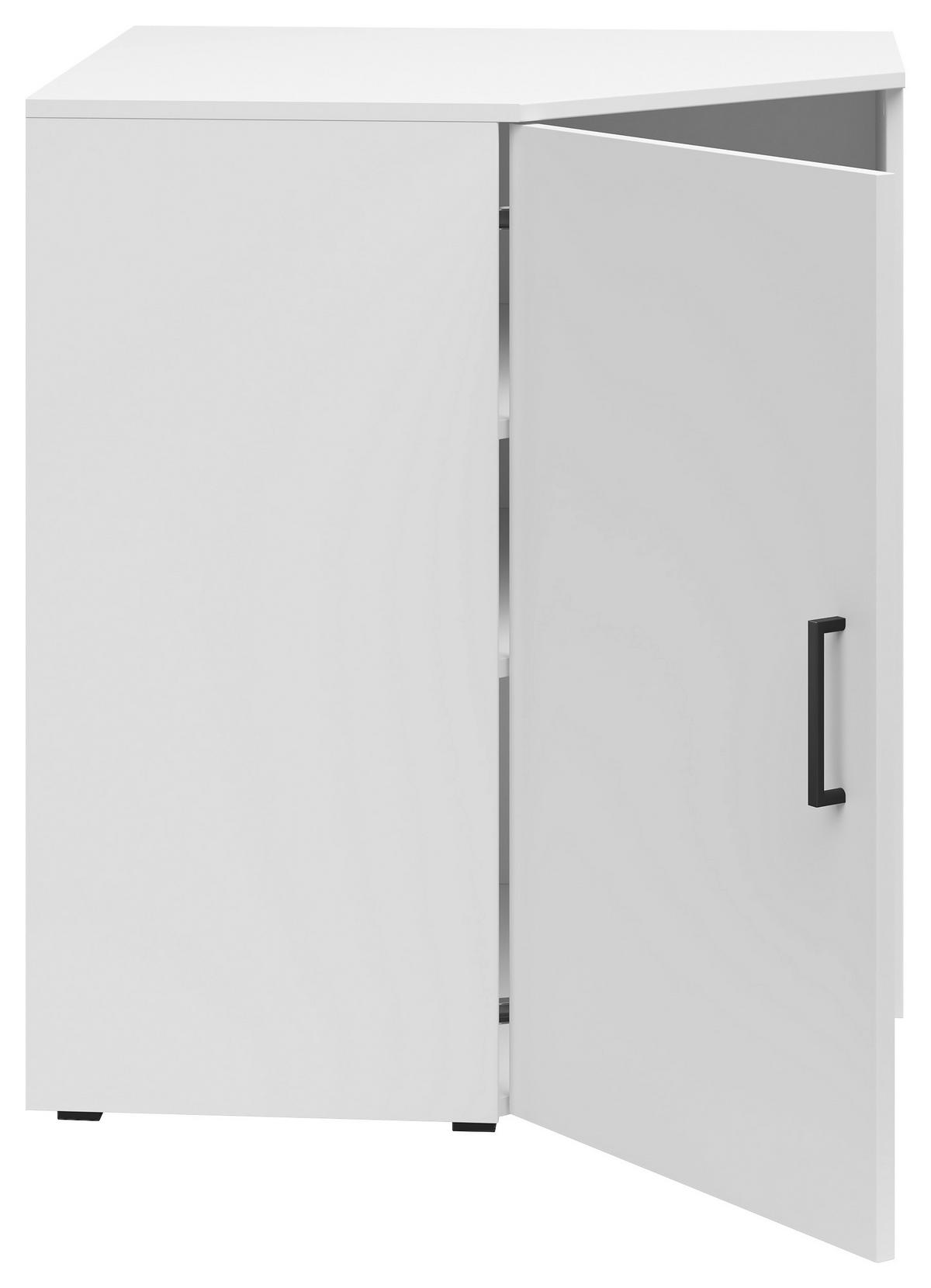Rohová komoda MULTISTAURAUM š: 101 cm - čierna/biela, Modern, kompozitné drevo/plast (101/83/79cm)