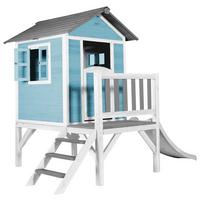 Spielhaus C050.002.91 - Blau/Weiß, KONVENTIONELL, Holz/Kunststoff (240/189/167cm) - Ambia Garden