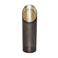 Gyertyatartó Dilara - fekete/aranyszínű, Konventionell, fém (12/39cm) - Luca Bessoni