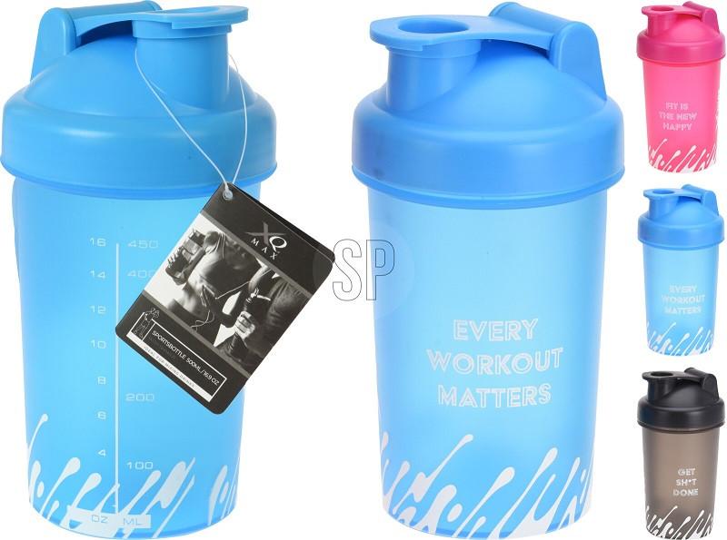 Kulacs Kb. 500ml - többszínű, Basics, műanyag (500ml)
