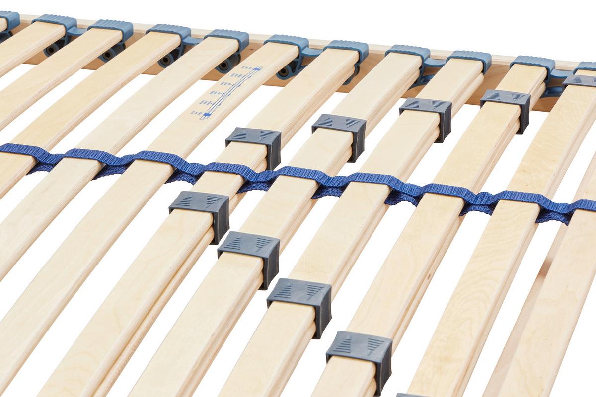 Lattenrost Strong 90x200 Cm 6 Zonen - Naturfarben, Holz (90/200cm) - Primatex Deluxe