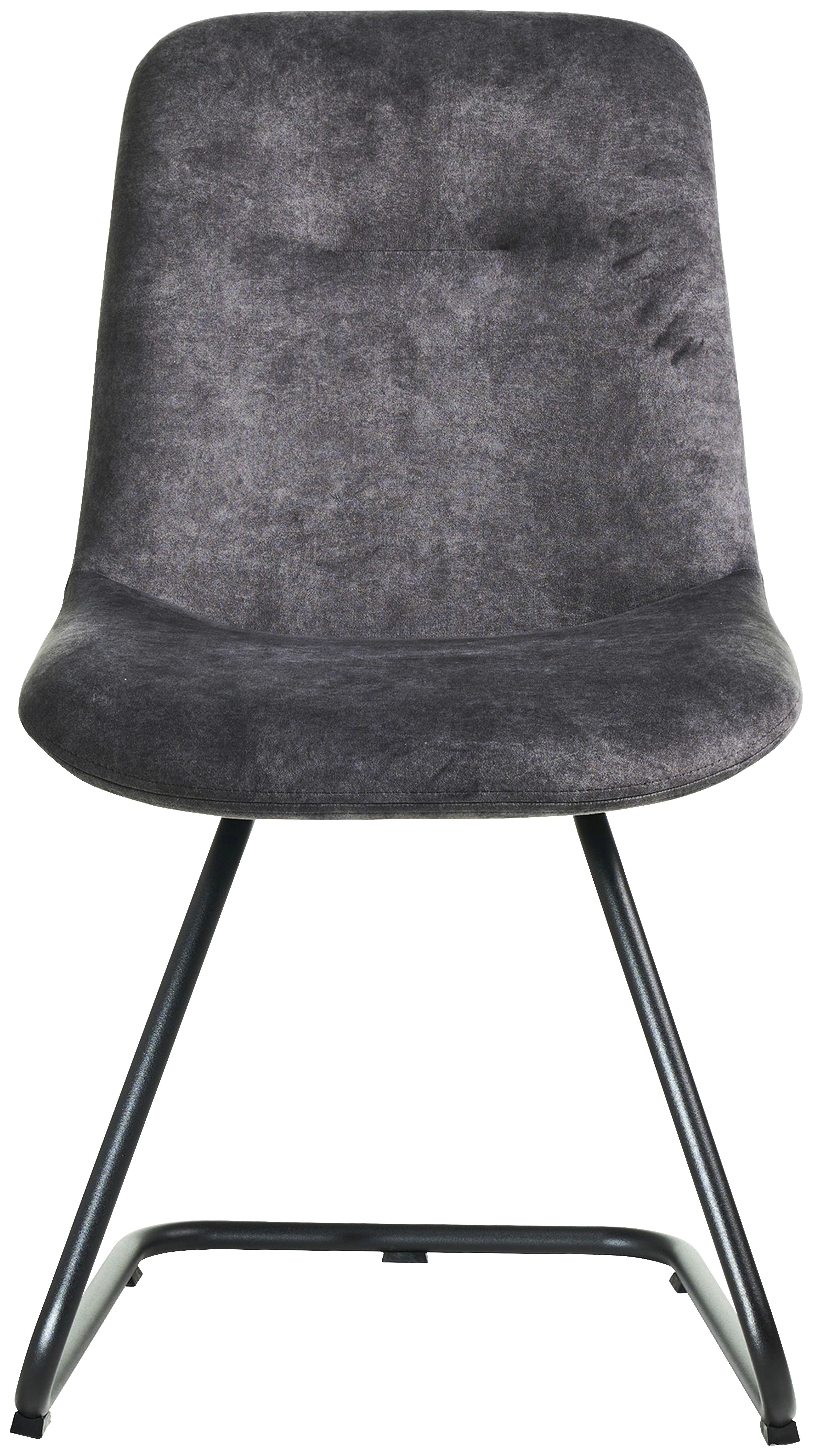 STOLIČKA SWING-CH - čierna/sivá, Basics, kov/textil (51/89/61cm) - Celina Home