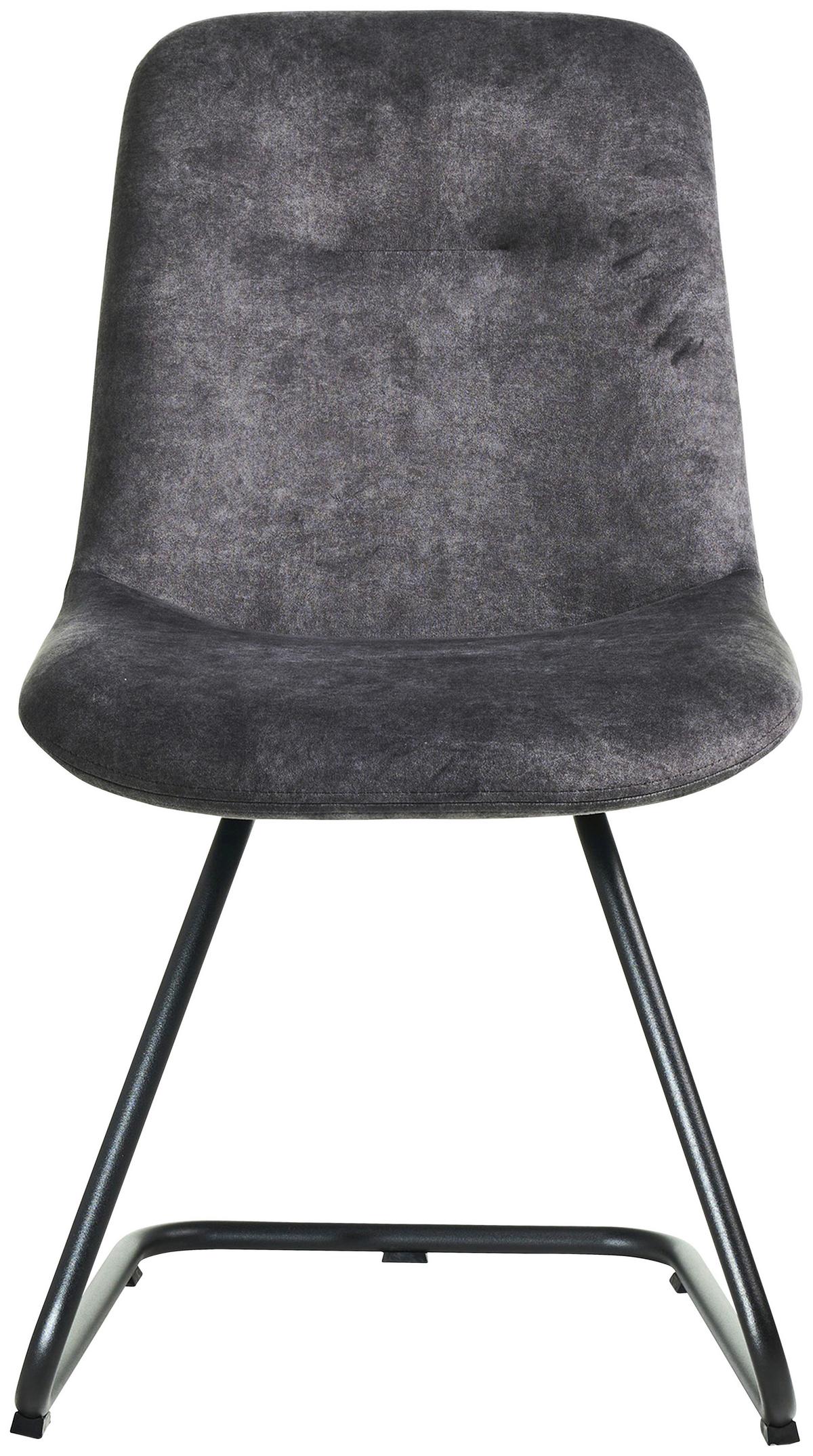 STOLIČKA SWING-CH - čierna/sivá, Basics, kov/textil (51/89/61cm) - Celina Home