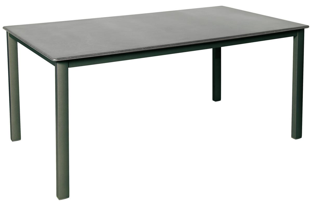 Gartentisch Acaplan Holzwerkstoff/Metall L 160 cm - Schieferfarben/Anthrazit, Basics, Holzwerkstoff/Metall (160/90/72cm) - Acamp