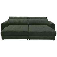 Mega pohovka LOVESEAT zelená - černá/tmavě zelená, Konvenční, kompozitní dřevo/textil (292/90/194cm) - MID.YOU
